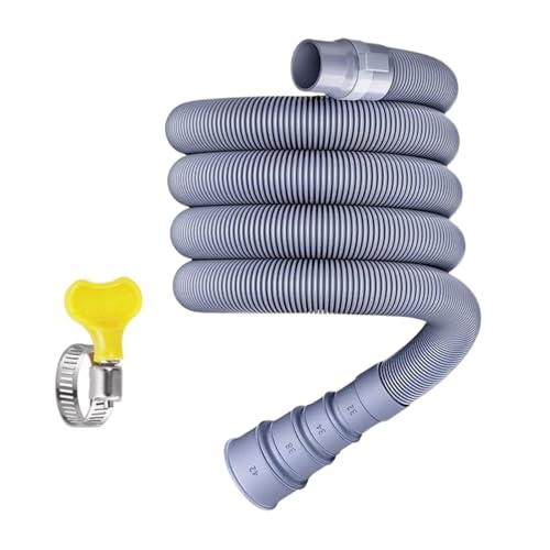 Lmyit 食器洗い機用排水ホース | 除湿機用パイプ,しなやかな360度回転排水ホース クランプ付き シンク・洗濯機・食洗機・RV用